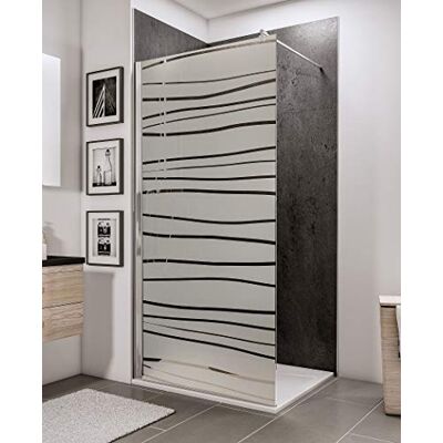 Schulte paroi douche italienne 100x190 chromé barre 122 cm, réversible 5mm verre trempé barre recoupable plage de réglage 96.7-100.00 cm - Publicité Schulte paroi douche italienne 100x190 chromé barre 122 cm, réversible 5mm verre trempé barre recoupable plage de réglage 96.7-100.00 cm - Publicité