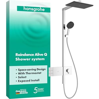 Hansgrohe Raindance Alive Q Système de Douche - Système de Douche - Publicité Hansgrohe Raindance Alive Q Système de Douche - Système de Douche - Publicité