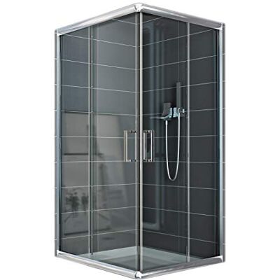 Idralite Cabine Paroi Douche 80x100 H185 Transparent 6mm Mod. Alabama - Publicité Idralite Cabine Paroi Douche 80x100 H185 Transparent 6mm Mod. Alabama - Publicité