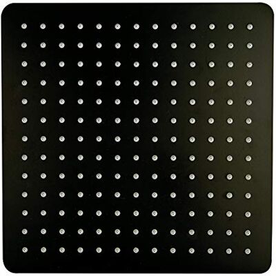 Bernstein Tête de Douche Encastrable XXL 30x30cm Ultra Plat 4mm Acier Inoxydable Noir, Buses Anti-Calcaire, Effet Pluie, à Visser sur Bras de Douche DPG2005 - Publicité Bernstein Tête de Douche Encastrable XXL 30x30cm Ultra Plat 4mm Acier Inoxydable Noir, Buses Anti-Calcaire, Effet Pluie, à Visser sur Bras de Douche DPG2005 - Publicité