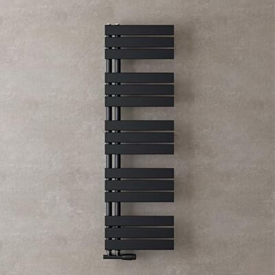Radiateur mural Doporro 131x40cm anthracite - Connexion centrale - Publicité Radiateur mural Doporro 131x40cm anthracite - Connexion centrale - Publicité