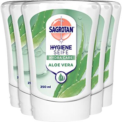 Sagrotan Recharge No-Touch, Aloe Vera, savon liquide - Savon liquide - Publicité Sagrotan Recharge No-Touch, Aloe Vera, savon liquide - Savon liquide - Publicité