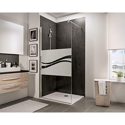 Schulte paroi douche italienne 120x190 chromé barre 122 cm réversible 6mm barre recoupable verre trempé anti-calcaire plage de réglage 116.7-120.0cm - Publicité Schulte paroi douche italienne 120x190 chromé barre 122 cm réversible 6mm barre recoupable verre trempé anti-calcaire plage de réglage 116.7-120.0cm - Publicité