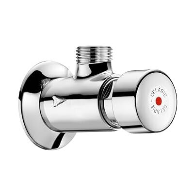 Delabie Robinet temporise TEMPOSTOP douche droit 1/2" Modele equerre a encastrer - Publicité Delabie Robinet temporise TEMPOSTOP douche droit 1/2" Modele equerre a encastrer - Publicité
