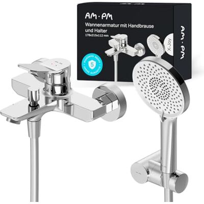 AM.PM - FXA15000 - Finition chrome - Douchette - Mitigeur de baignoire - Publicité AM.PM - FXA15000 - Finition chrome - Douchette - Mitigeur de baignoire - Publicité