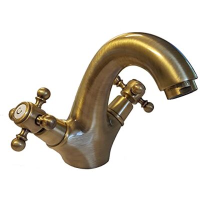 Paini FRANCE ROBINETTERIE Mélangeur lavabo bec fixe Tiffany Vieux Bronze Robinetterie salle de bain - Publicité Paini FRANCE ROBINETTERIE Mélangeur lavabo bec fixe Tiffany Vieux Bronze Robinetterie salle de bain - Publicité