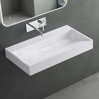 Mai & Mai Lavabo Rectangulaire 70x46x11cm sans Perçage Trop-Plein - Publicité Mai & Mai Lavabo Rectangulaire 70x46x11cm sans Perçage Trop-Plein - Publicité
