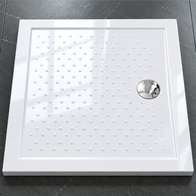 Mai & Mai Receveur de Douche Blanc Rectangulaire 90x100x4cm Fabriqué en Acrylique, Bac à Douche Extra-plat, Receveur Antiglisse pour Salle de Bain, Lucia02AR - Publicité Mai & Mai Receveur de Douche Blanc Rectangulaire 90x100x4cm Fabriqué en Acrylique, Bac à Douche Extra-plat, Receveur Antiglisse pour Salle de Bain, Lucia02AR - Publicité