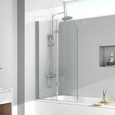 EMKE Paroi de douche pliable pour baignoire 120 x 140 cm Revêtement Nano facile à nettoyer - Publicité EMKE Paroi de douche pliable pour baignoire 120 x 140 cm Revêtement Nano facile à nettoyer - Publicité