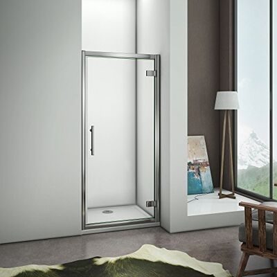 AICA Porte de douche 100x185cm pivotante en niche modèle de Nenli - Publicité AICA Porte de douche 100x185cm pivotante en niche modèle de Nenli - Publicité