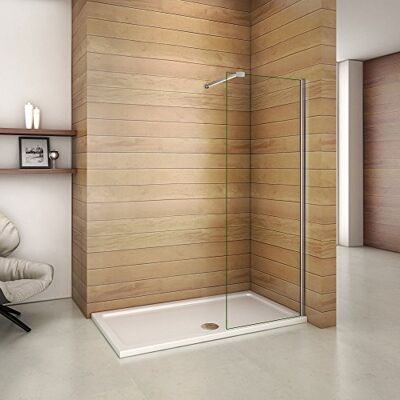 AICA Paroi de douche 80x200cm douche à l'italienne avec barre de fixation 90 cm - Publicité AICA Paroi de douche 80x200cm douche à l'italienne avec barre de fixation 90 cm - Publicité