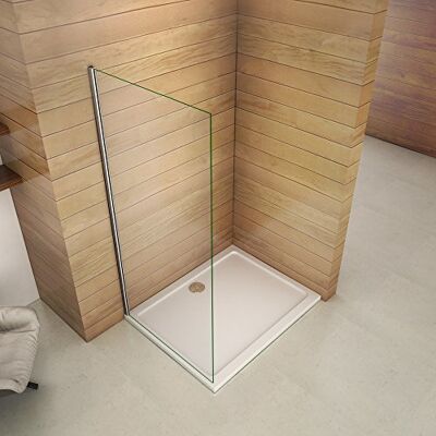 AICA Paroi de douche 50x200cm paroi de douche à l'italienne verre anticalcaire paroi de fixation - Publicité AICA Paroi de douche 50x200cm paroi de douche à l'italienne verre anticalcaire paroi de fixation - Publicité