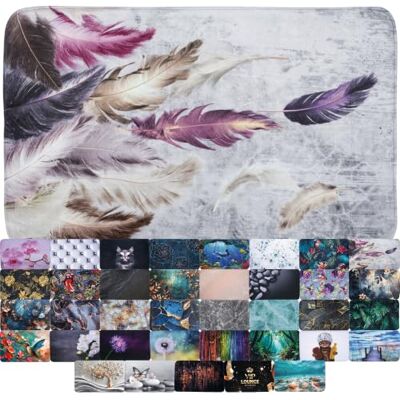 Sanilo Tapis de Salle de Bain, Grande sélection de Beaux Tapis de Douche, Absorbant, Antidérapant, Très Doux, Sèche Rapidement, Lavable (Plumes, 70 x 110 cm) - Publicité Sanilo Tapis de Salle de Bain, Grande sélection de Beaux Tapis de Douche, Absorbant, Antidérapant, Très Doux, Sèche Rapidement, Lavable (Plumes, 70 x 110 cm) - Publicité