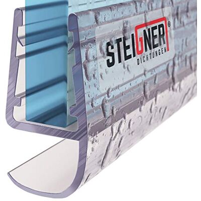 STEIGNER Joint porte de douche UK15 60 cm (1 pc.) transparent Joint vertical pour douche à accès d'angle ou pentagonale avec porte 5-8 mm Protection contre les fuites, Matériau durable, Étanchéité - Publicité STEIGNER Joint porte de douche UK15 60 cm (1 pc.) transparent Joint vertical pour douche à accès d'angle ou pentagonale avec porte 5-8 mm Protection contre les fuites, Matériau durable, Étanchéité - Publicité