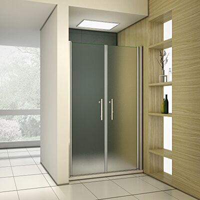 AICA Porte de douche 70x197cm pivotante en niche modèle de Voulis - Publicité AICA Porte de douche 70x197cm pivotante en niche modèle de Voulis - Publicité