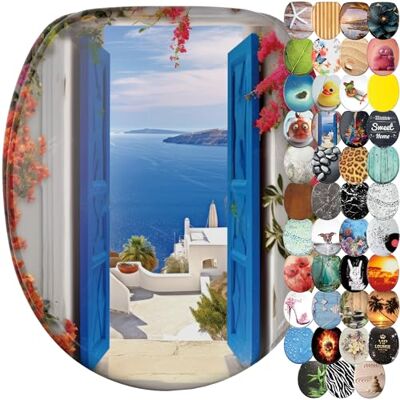 Sanilo Abattant WC frein de chute, Grande sélection de lunettes de toilette avec abaissement automatique, Fixation facile (Greece) - Publicité Sanilo Abattant WC frein de chute, Grande sélection de lunettes de toilette avec abaissement automatique, Fixation facile (Greece) - Publicité