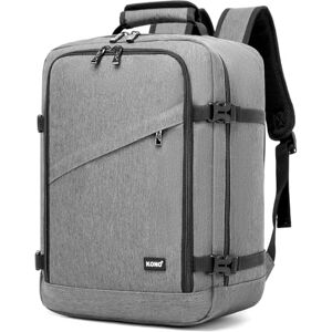 KONO Sac de cabine Ryanair, sac à dos de voyage sous le siège, taille cabine, gris, Ryanair/Eurowings 40x30x20cm(24L) - Publicité KONO Sac de cabine Ryanair, sac à dos de voyage sous le siège, taille cabine, gris, Ryanair/Eurowings 40x30x20cm(24L) - Publicité