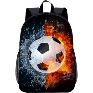 GVMJHYK Sac à Dos Football Enfant, Sac D'école de Football Design Sportif École & Voyage, Sac École Ados/Étudiants, Motif Ballon de Foot Résistant à l'Eau, 16 Pouces - Publicité GVMJHYK Sac à Dos Football Enfant, Sac D'école de Football Design Sportif École & Voyage, Sac École Ados/Étudiants, Motif Ballon de Foot Résistant à l'Eau, 16 Pouces - Publicité