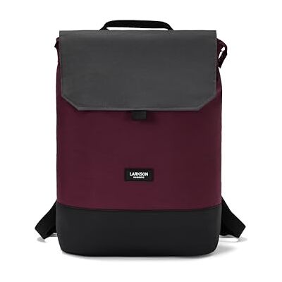 LARKSON Sac à Dos Femmes Gris Rouge Nina Sac à Dos de Jour avec Compartiment pour Ordinateur Portable pour Université Travail & Voyages Medium Backpack Hydrofuge - Publicité LARKSON Sac à Dos Femmes Gris Rouge Nina Sac à Dos de Jour avec Compartiment pour Ordinateur Portable pour Université Travail & Voyages Medium Backpack Hydrofuge - Publicité