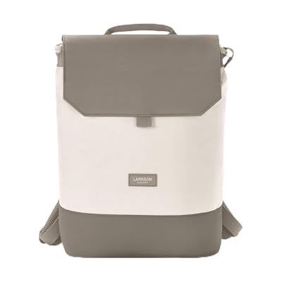 LARKSON Sac à Dos Femmes Crème Gris Nina Sac à Dos de Jour avec Compartiment pour Ordinateur Portable pour Université Travail & Voyages Medium Backpack Hydrofuge - Publicité LARKSON Sac à Dos Femmes Crème Gris Nina Sac à Dos de Jour avec Compartiment pour Ordinateur Portable pour Université Travail & Voyages Medium Backpack Hydrofuge - Publicité