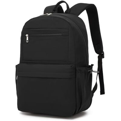 Kono Sac à Dos Ordinateur 15,6 Pouces, Sac à Dos Scolaire Adolescents pour Étudiant Lycée Université, Grande Capacité Multi-Poches, Léger et Imperméable pour Femme et Homme (Noir) - Publicité Kono Sac à Dos Ordinateur 15,6 Pouces, Sac à Dos Scolaire Adolescents pour Étudiant Lycée Université, Grande Capacité Multi-Poches, Léger et Imperméable pour Femme et Homme (Noir) - Publicité