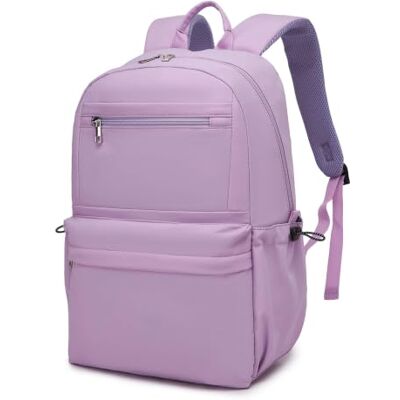Kono Sac à Dos Scolaire Grande Capacité Léger Multi-Poches, Violet Format A4, Ordinateur 15,6", Bretelles Respirantes et Tissu Déperlant pour Collège Lycée Université Travail Quotidien - Publicité Kono Sac à Dos Scolaire Grande Capacité Léger Multi-Poches, Violet Format A4, Ordinateur 15,6", Bretelles Respirantes et Tissu Déperlant pour Collège Lycée Université Travail Quotidien - Publicité