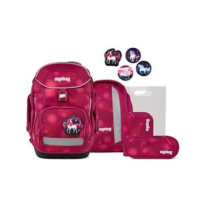 ergobag Pack Set Sac à dos scolaire ergonomique, collection précédente, flexible, lot de 6 pièces, pour la 1re année d'école primaire - Publicité ergobag Pack Set Sac à dos scolaire ergonomique, collection précédente, flexible, lot de 6 pièces, pour la 1re année d'école primaire - Publicité