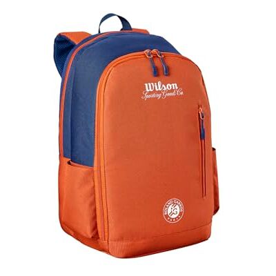 Wilson Sac à Dos de Tennis Roland-Garros 2026 Team, Terre/Marine - Publicité Wilson Sac à Dos de Tennis Roland-Garros 2026 Team, Terre/Marine - Publicité