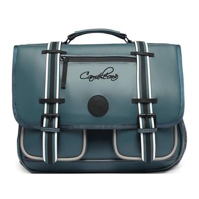 Cameleon Cartable scolaire Bleu 38cm Vintage North avec 2 compartiments Idéal pour l'école primaire et la rentrée scolaire en CP, CE1 et CE2 pour fille et garçon - Publicité Cameleon Cartable scolaire Bleu 38cm Vintage North avec 2 compartiments Idéal pour l'école primaire et la rentrée scolaire en CP, CE1 et CE2 pour fille et garçon - Publicité
