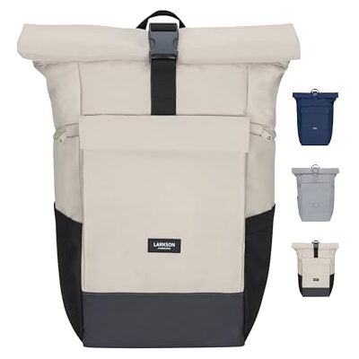 LARKSON Sac à Dos Femme Homme Beige Gris No 4 Large Sac à Dos De Voyage Grand Format Backpack Avec Compartiment Pour Ordinateur Portable 16 Pouces Hydrofuge - Publicité LARKSON Sac à Dos Femme Homme Beige Gris No 4 Large Sac à Dos De Voyage Grand Format Backpack Avec Compartiment Pour Ordinateur Portable 16 Pouces Hydrofuge - Publicité