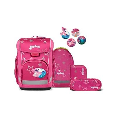 ergobag cubo Light Set StarlightBear Fuchsia Ensemble 5 pièces avec cartable ergonomique ultra léger de 780 g, idéal pour l'école primaire au quotidien - Publicité ergobag cubo Light Set StarlightBear Fuchsia Ensemble 5 pièces avec cartable ergonomique ultra léger de 780 g, idéal pour l'école primaire au quotidien - Publicité