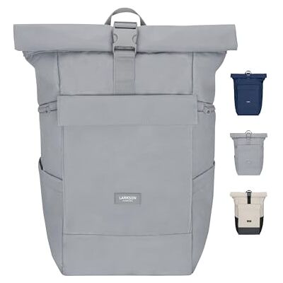 LARKSON Sac à Dos Femme Homme Gris No 4 Large Sac à Dos De Voyage Grand Format Backpack Avec Compartiment Pour Ordinateur Portable 16 Pouces Hydrofuge - Publicité LARKSON Sac à Dos Femme Homme Gris No 4 Large Sac à Dos De Voyage Grand Format Backpack Avec Compartiment Pour Ordinateur Portable 16 Pouces Hydrofuge - Publicité
