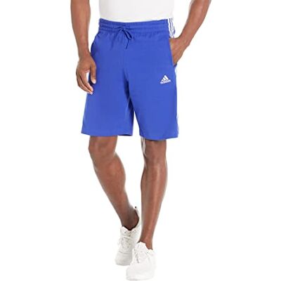 Adidas Short Essentials à 3 Bandes pour Homme, Bleu/Blanc Semi-lucide, L Haut - Publicité Adidas Short Essentials à 3 Bandes pour Homme, Bleu/Blanc Semi-lucide, L Haut - Publicité