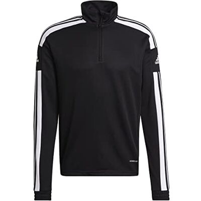 Adidas Homme Squadra 21 Training Top, Black/White, S Tall - Publicité Adidas Homme Squadra 21 Training Top, Black/White, S Tall - Publicité