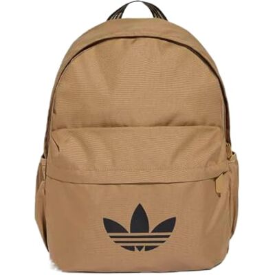 Adidas Sac à dos d'école avec logo imprimé avec sangle réglable et fermeture éclair, Marron, Taille Unique - Publicité Adidas Sac à dos d'école avec logo imprimé avec sangle réglable et fermeture éclair, Marron, Taille Unique - Publicité