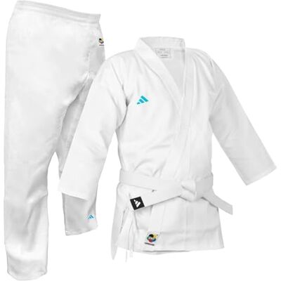 Adidas Adistart Karaté Unisexe 7oz Arts Martiaux Étudiant Gi, Unisexe Adolescents, , Blanc, 150 cm - Publicité Adidas Adistart Karaté Unisexe 7oz Arts Martiaux Étudiant Gi, Unisexe Adolescents, , Blanc, 150 cm - Publicité
