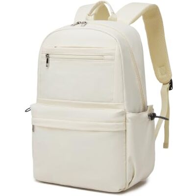 Kono Sac à Dos Scolaire Grande Capacité Léger Multi-Poches, Beige Format A4, Ordinateur 15,6", Bretelles Respirantes et Tissu Déperlant pour Collège Lycée Université Travail Quotidien - Publicité Kono Sac à Dos Scolaire Grande Capacité Léger Multi-Poches, Beige Format A4, Ordinateur 15,6", Bretelles Respirantes et Tissu Déperlant pour Collège Lycée Université Travail Quotidien - Publicité