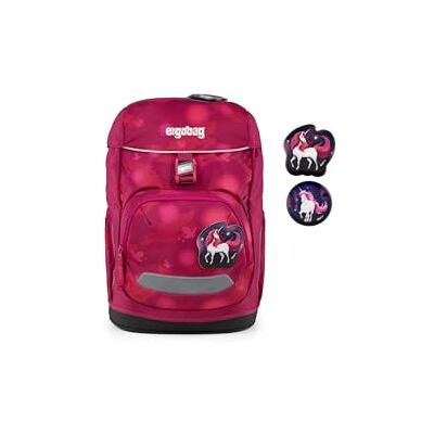 ergobag Flex Bearicorn Framboise Cartable ergonomique, léger et flexible de 23 litres, idéal pour les filles et les garçons à l'école primaire - Publicité ergobag Flex Bearicorn Framboise Cartable ergonomique, léger et flexible de 23 litres, idéal pour les filles et les garçons à l'école primaire - Publicité