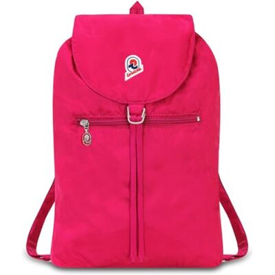 Invicta Sac à Dos, Vintage Glossy, Minisac Sac à Dos à Cordon de Serrage, Sac à Dos Décontracté, Unisexe, Taille Unique 8 L, pour les Escapade & les Loisirs, avec Ceinture de Hanche Rose, - Publicité Invicta Sac à Dos, Vintage Glossy, Minisac Sac à Dos à Cordon de Serrage, Sac à Dos Décontracté, Unisexe, Taille Unique 8 L, pour les Escapade & les Loisirs, avec Ceinture de Hanche Rose, - Publicité