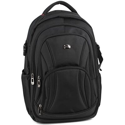David Jones Sac à Dos Homme Ordinateur Portable 17 Pouces Grand Sac Travail Business Affaires Nylon Multifonction Multipoche Cours Lycée Scolaire Voyage Pratique Bagage Backpack Noir - Publicité David Jones Sac à Dos Homme Ordinateur Portable 17 Pouces Grand Sac Travail Business Affaires Nylon Multifonction Multipoche Cours Lycée Scolaire Voyage Pratique Bagage Backpack Noir - Publicité