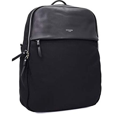 David Jones Sac à Dos Homme Ordinateur Portable 15 Pouces Sac Cuir PU Nylon Business Affaires Travail Backpack Etudiant Garçon Lycée Collège Cours Scolaire Elegant Moderne Noir - Publicité David Jones Sac à Dos Homme Ordinateur Portable 15 Pouces Sac Cuir PU Nylon Business Affaires Travail Backpack Etudiant Garçon Lycée Collège Cours Scolaire Elegant Moderne Noir - Publicité