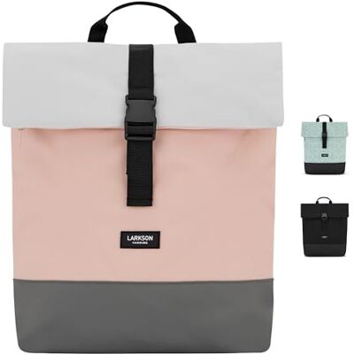 LARKSON Sac à Dos Femmes & Hommes Rosé Gris Tammo Backpack pour Ordinateur Portable, le Travail, l'Université & Voyage Déperlant - Publicité LARKSON Sac à Dos Femmes & Hommes Rosé Gris Tammo Backpack pour Ordinateur Portable, le Travail, l'Université & Voyage Déperlant - Publicité