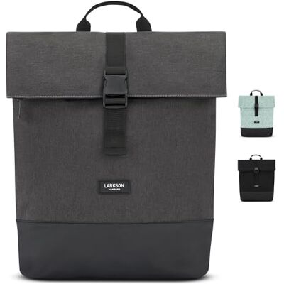 LARKSON Sac à Dos Femmes & Hommes Gris Tammo Backpack pour Ordinateur Portable, le Travail, l'Université & Voyage Déperlant - Publicité LARKSON Sac à Dos Femmes & Hommes Gris Tammo Backpack pour Ordinateur Portable, le Travail, l'Université & Voyage Déperlant - Publicité