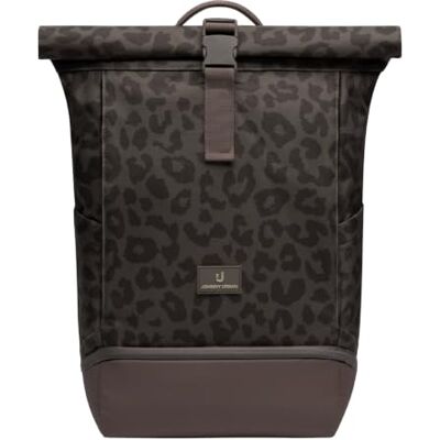 Johnny Urban Sac à Dos Roll Top Femmes & Hommes Marron Leo Allen Medium Backpack pour l'École, l'Université, Compartiment Ordinateur Portable 16 pouces, Hydrofuge - Publicité Johnny Urban Sac à Dos Roll Top Femmes & Hommes Marron Leo Allen Medium Backpack pour l'École, l'Université, Compartiment Ordinateur Portable 16 pouces, Hydrofuge - Publicité