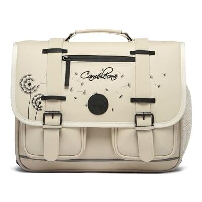 Cameleon Cartable scolaire Beige 38cm Vintage North avec 2 compartiments Idéal pour l'école primaire et la rentrée scolaire en CP, CE1 et CE2 pour fille et garçon - Publicité Cameleon Cartable scolaire Beige 38cm Vintage North avec 2 compartiments Idéal pour l'école primaire et la rentrée scolaire en CP, CE1 et CE2 pour fille et garçon - Publicité