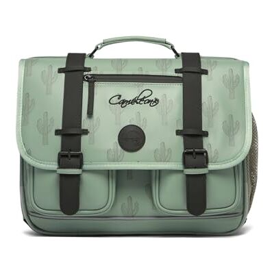 Cameleon Cartable scolaire Vert 38cm Vintage North avec 2 compartiments Idéal pour l'école primaire et la rentrée scolaire en CP, CE1 et CE2 pour fille et garçon - Publicité Cameleon Cartable scolaire Vert 38cm Vintage North avec 2 compartiments Idéal pour l'école primaire et la rentrée scolaire en CP, CE1 et CE2 pour fille et garçon - Publicité