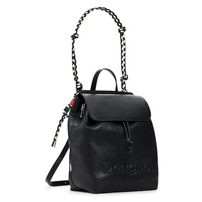Desigual sac à dos de loisirs Half Logo Luena Backpack Black noir - Publicité Desigual sac à dos de loisirs Half Logo Luena Backpack Black noir - Publicité