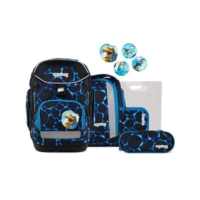 ergobag Pack Set Sac à dos scolaire ergonomique, collection précédente, flexible, lot de 6 pièces, pour la 1re année d'école primaire - Publicité ergobag Pack Set Sac à dos scolaire ergonomique, collection précédente, flexible, lot de 6 pièces, pour la 1re année d'école primaire - Publicité