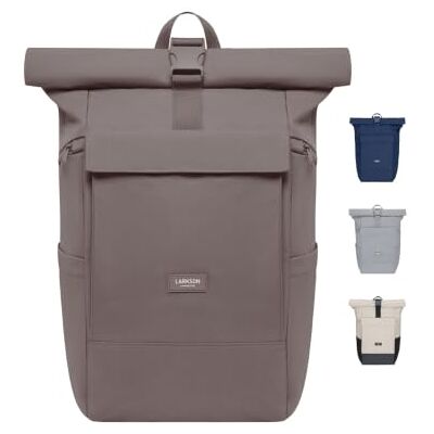 LARKSON Sac à Dos Femme Homme Marron No 4 Large Sac à Dos De Voyage Grand Format Backpack Avec Compartiment Pour Ordinateur Portable 16 Pouces Hydrofuge - Publicité LARKSON Sac à Dos Femme Homme Marron No 4 Large Sac à Dos De Voyage Grand Format Backpack Avec Compartiment Pour Ordinateur Portable 16 Pouces Hydrofuge - Publicité