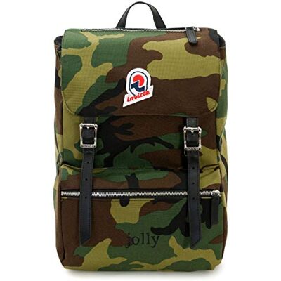 Invicta Sac à Dos, Jolly Plain Heritage Sac à Dos, Sac à Dos Décontracté, pour le Bureau, Escapade, pour L'École, le Sport, les Loisirs, Pochette pour Ordinateur Portable, design Italien, Vert - Publicité Invicta Sac à Dos, Jolly Plain Heritage Sac à Dos, Sac à Dos Décontracté, pour le Bureau, Escapade, pour L'École, le Sport, les Loisirs, Pochette pour Ordinateur Portable, design Italien, Vert - Publicité